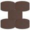 Engravable Leather Patch Blanks for Hats, Jackets & Bags – Laserable Faux Leather Patches with Adhesive & Stitch – Leatherette Apparel Patches (Round Rectangle, 5 Pack)